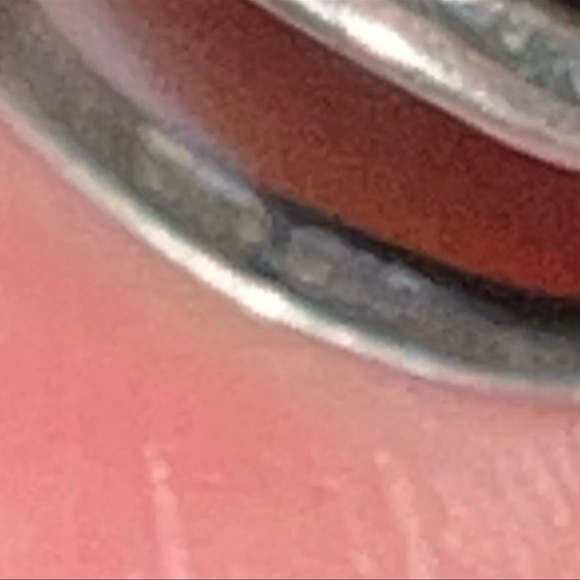 Vintage Navajo Sunstone Stamped Sterling Silver Ring from 1920's sz 4 - Picture 8 of 9